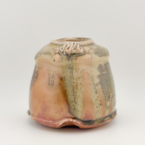 Alternative view of Wood Fired Ruffle Detail Flower Vase 3