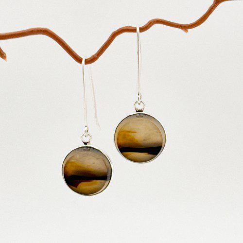 Montana Agate French Hook Earrings