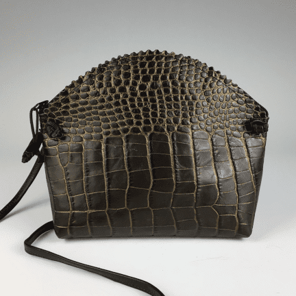 Faux Crocodile Leather Shoulder Bag