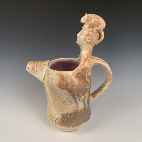 Alternative view of Pouring Vessel with Beaver