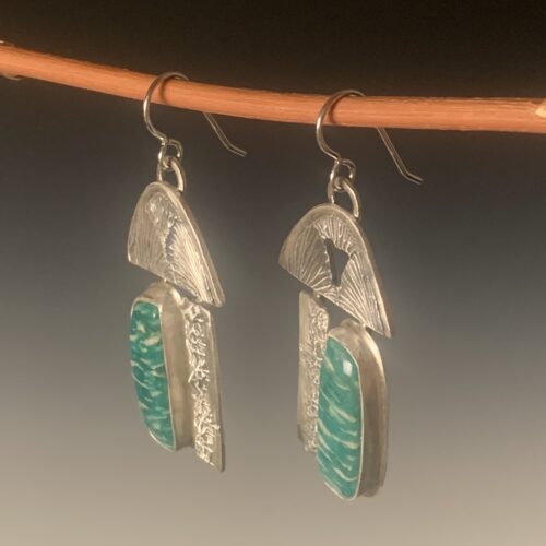 Alternative view of Amazonite and Sterling Earrings