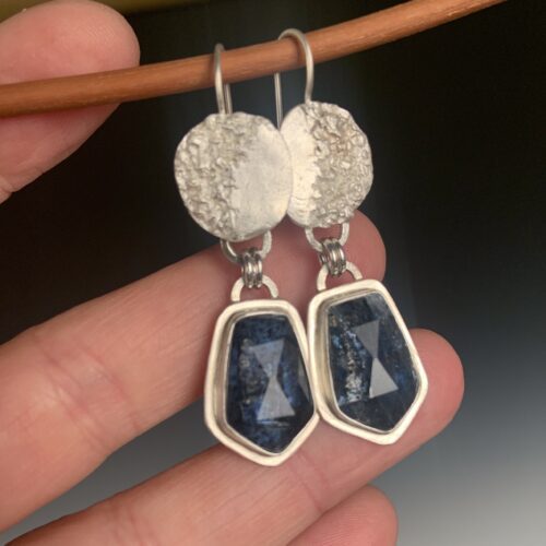 Alternative view of Moss Kyanite Earrings