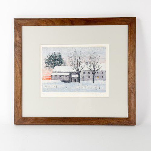 "Winter Light" Woodcut Print