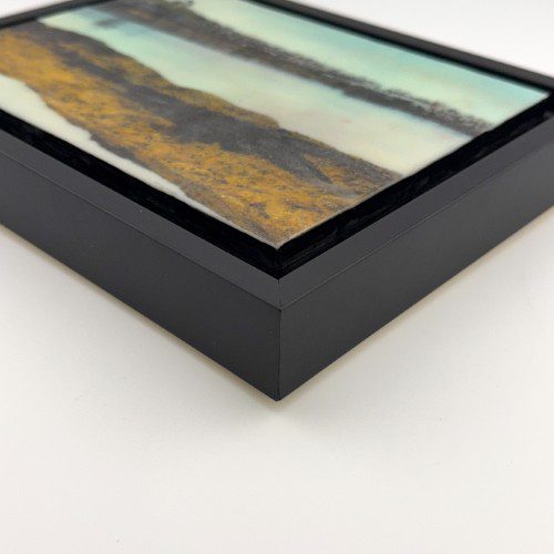 Alternative view of "Inlet" Encaustic Mixed Media