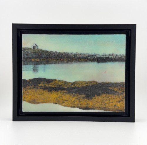 "Inlet" Encaustic Mixed Media