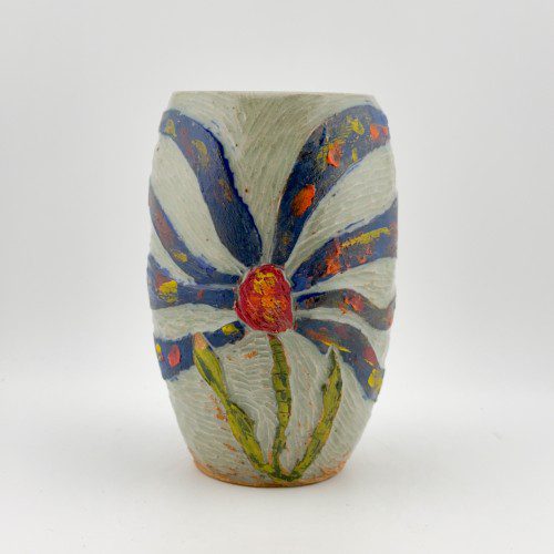 Blue Flower Vase