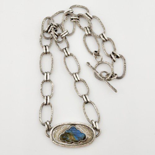 Alternative view of Labradorite Cloud Pendant