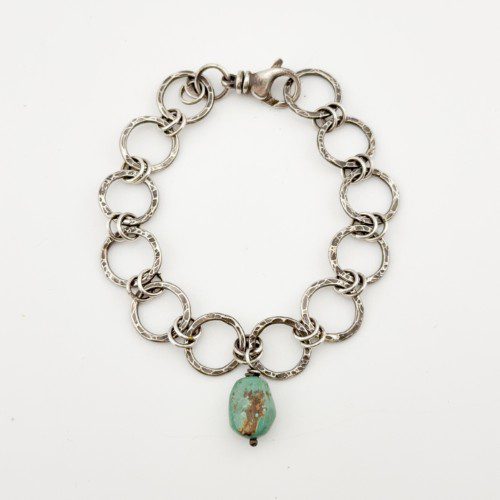 Pilot Mountain Green Turquoise Bracelet