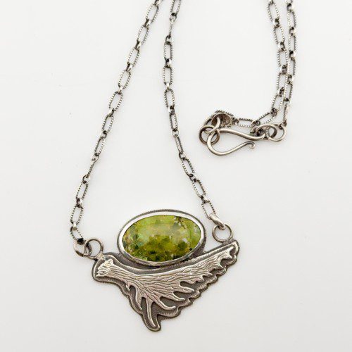 Alternative view of Moose Antler Pendant