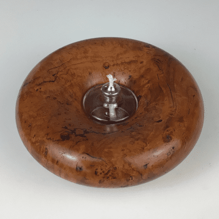 Oil Lamp - Cherry Burl