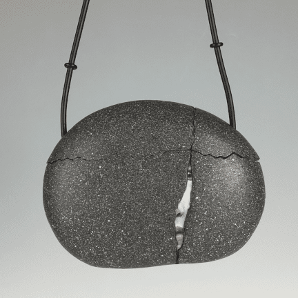 Polymer Clay Broken Stone Purse