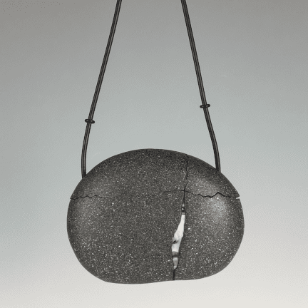 Alternative view of Polymer Clay Broken Stone Purse