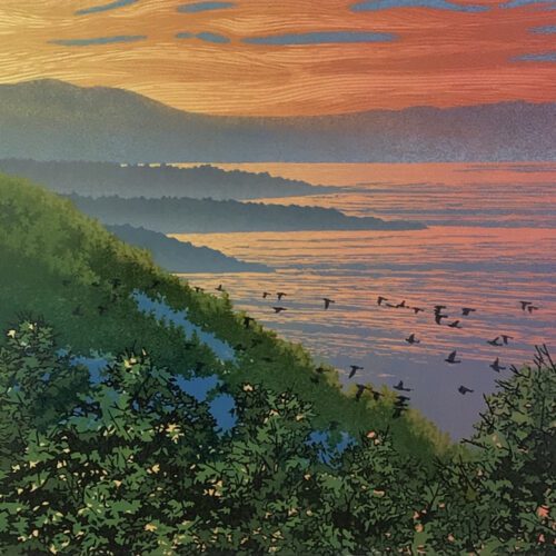 "Winged Sunset" Serigraph Print