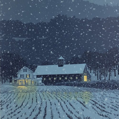 "First Snow" Serigraph Print