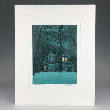 Alternative view of "In for the Night" Serigraph Print