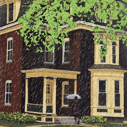 "Spring Shower" Serigraph Print