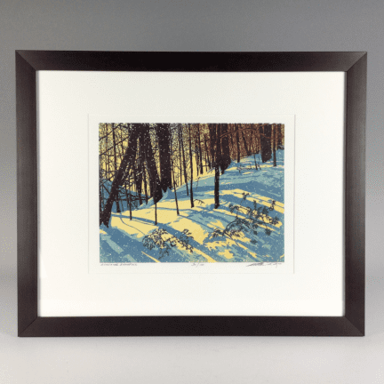Alternative view of "Sunshine Snowfall" Serigraph Print