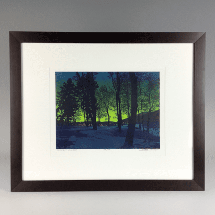 Alternative view of "Twilight Village" Serigraph Print