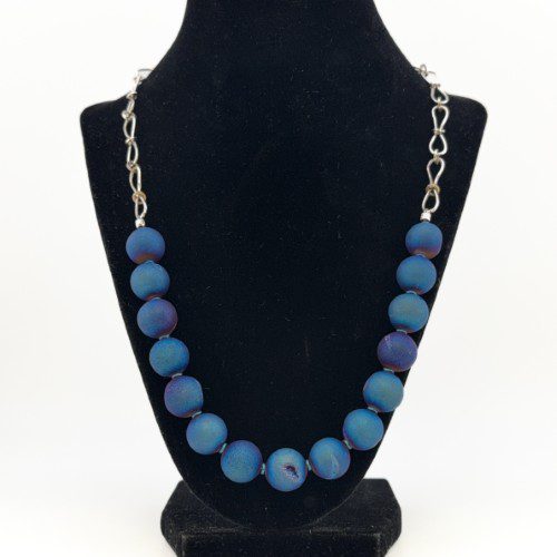Alternative view of Sapphire Agate Necklace