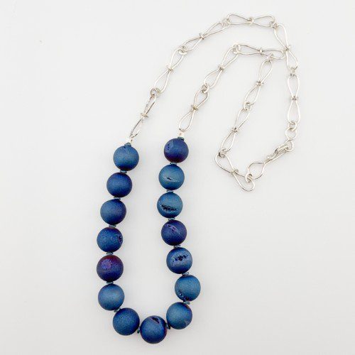 Sapphire Agate Necklace