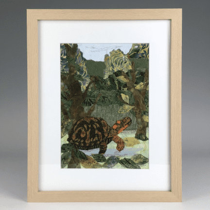 Fabric Collage - "Woodland Wonder"