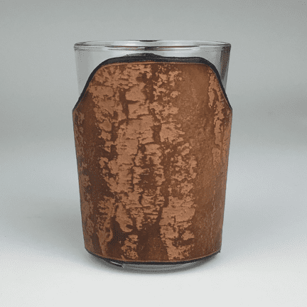 Alternative view of Leather Latte Glass Sleeve