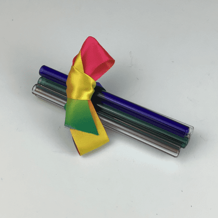 Alternative view of Rainbow Cocktail Glass Straws