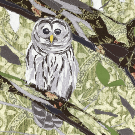 Alternative view of Tapestry - "Barred Owl"