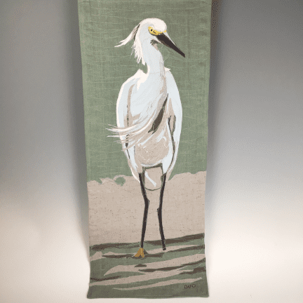 Tapestry - "Snowy Egret Standing"