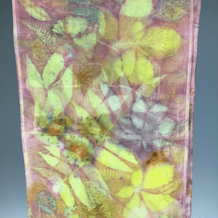 Alternative view of Cowl Neck Botanical Silk Scarf