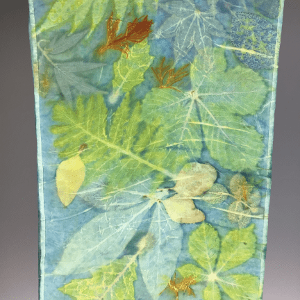 Alternative view of Cowl Neck Botanical Silk Scarf