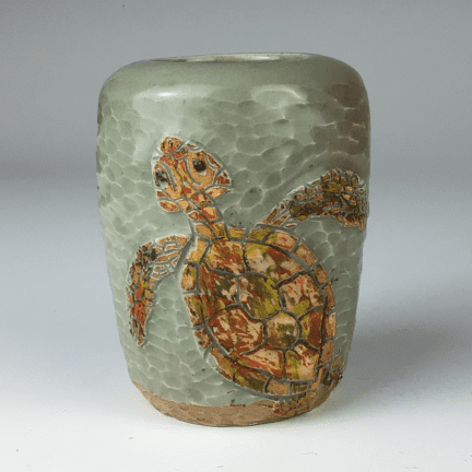 Sea Turtle Vase