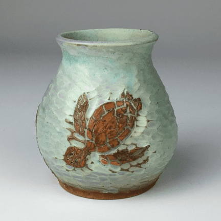 Small Sea Turtle Vase