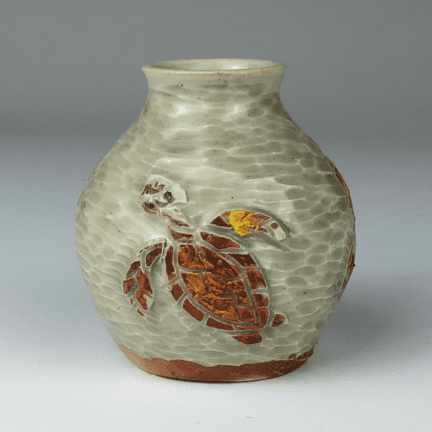 Small Sea Turtle Vase
