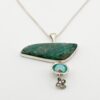 Amazonite, Chrysocolla, and Diamond Necklace