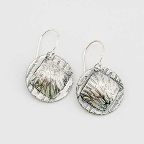 Stamped Sterling Silver Earrings
