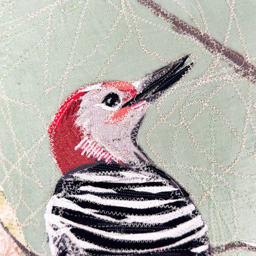 Alternative view of Woodpecker Pillow