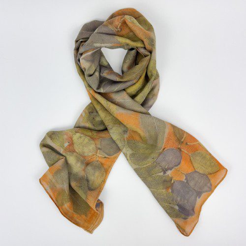 Botanical Printed Silk Scarf