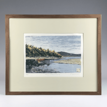 "The Narrows" Framed Woodblock Print