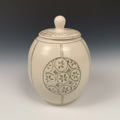 Porcelain Covered Jar
