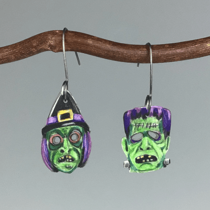 Halloween Mask Earrings