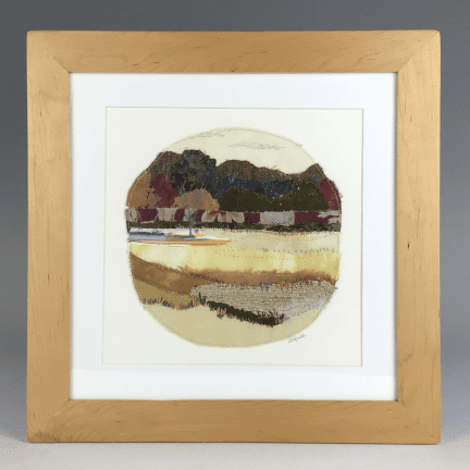 Framed Fabric Collage - "Autumn Textures"