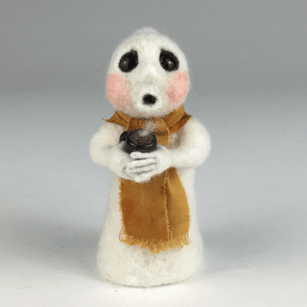 Alternative view of Felted Autumnal Ghost