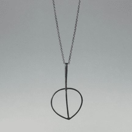 Alternative view of Cottonwood Leaf Necklace