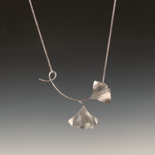 Alternative view of Double Ginkgo Necklace