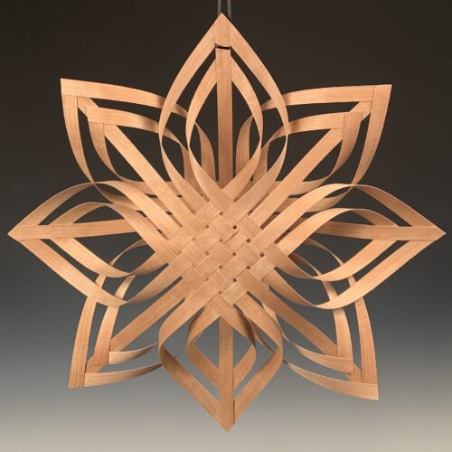 Large Double Woven Cherry Star