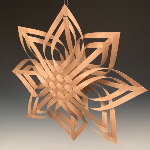 Alternative view of Large Double Woven Cherry Star