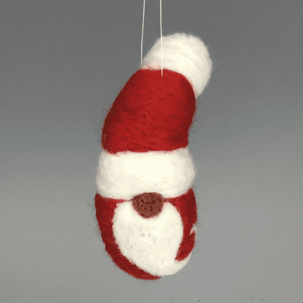 Felted Santa Ornament