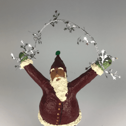Alternative view of Paper Mache Santa