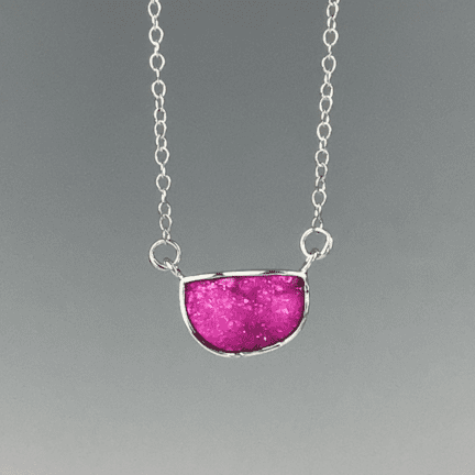 Cobalt Calcite Pendant